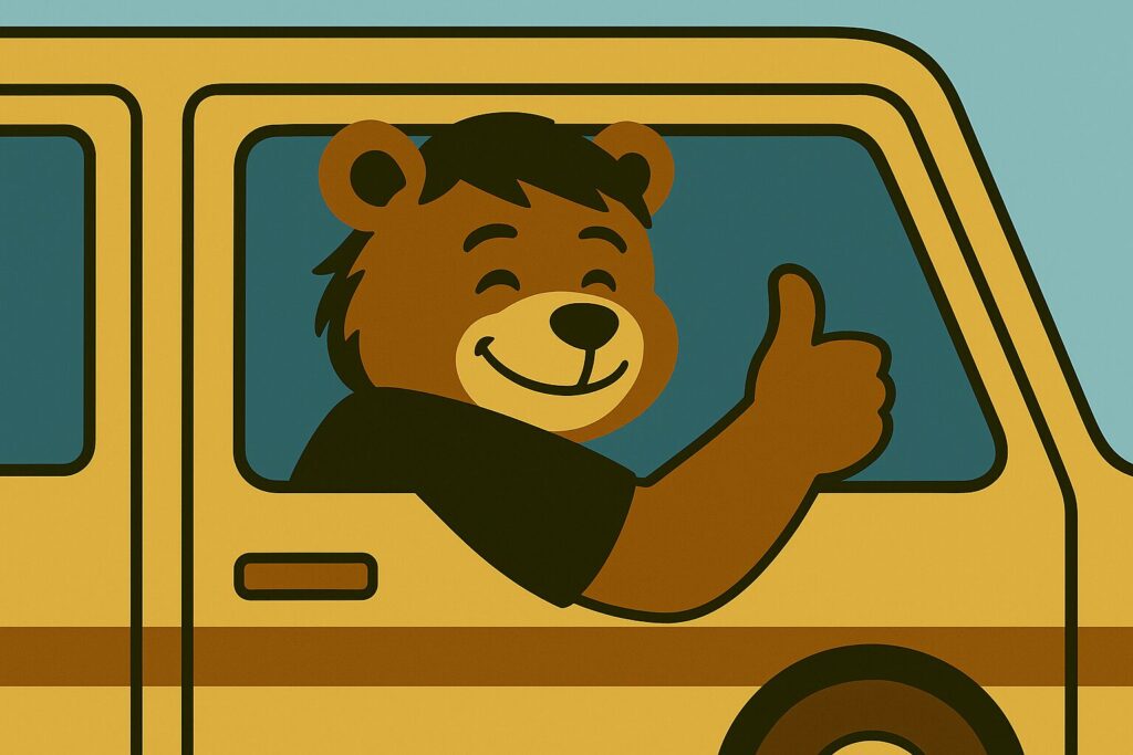 運転するノマドマ